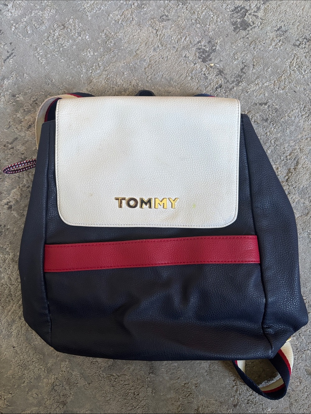 Tommy Hilfiger Navy, White & Red Men’s Backpack